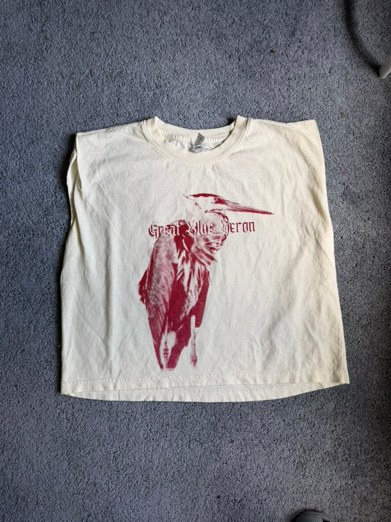 Great Blue Heron Muscle-Tee