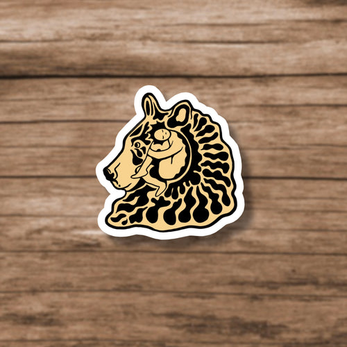 Bear Head Sticker