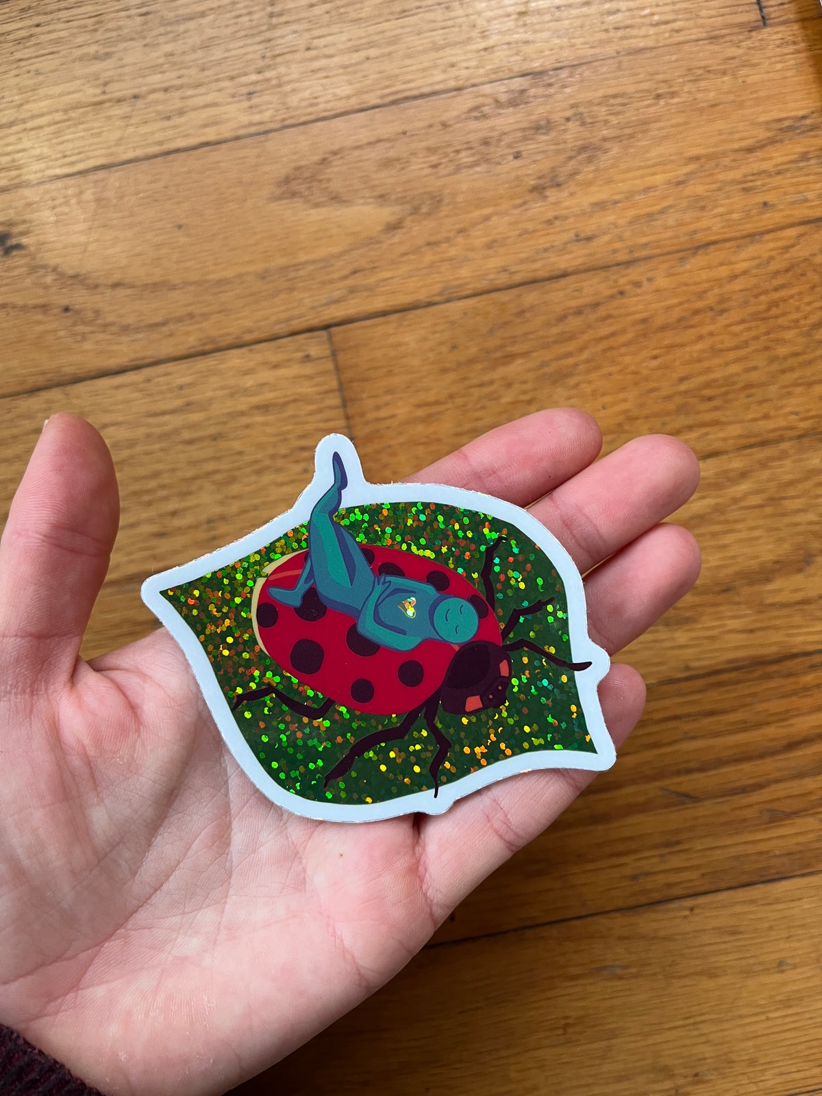 Ladybug Lounger Sticker