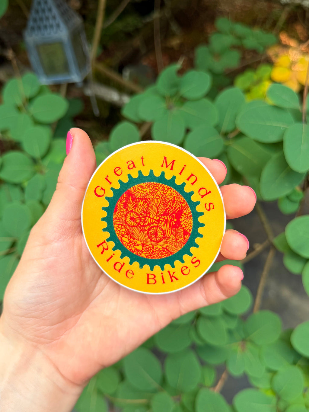 Great Minds Ride Bikes Sticker