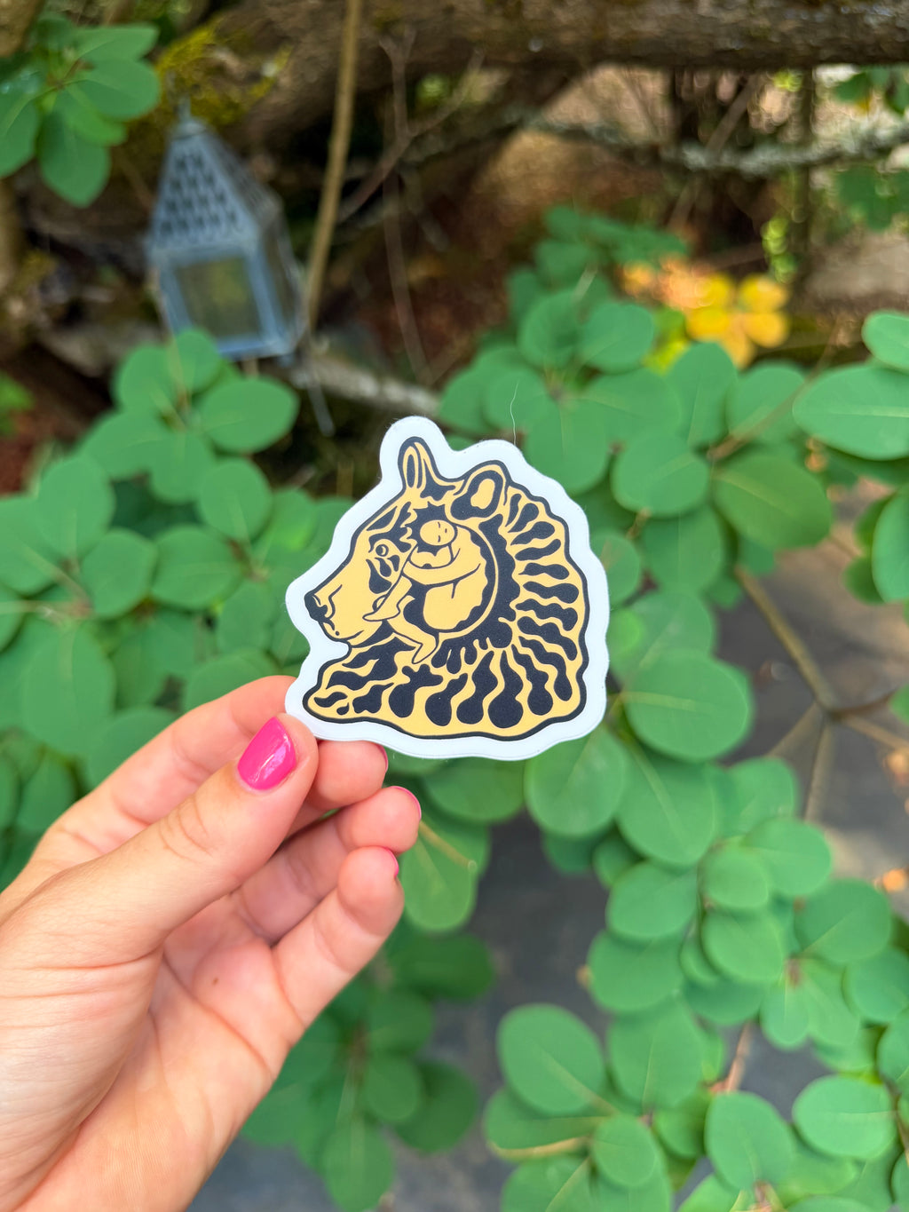 Bear Head Sticker