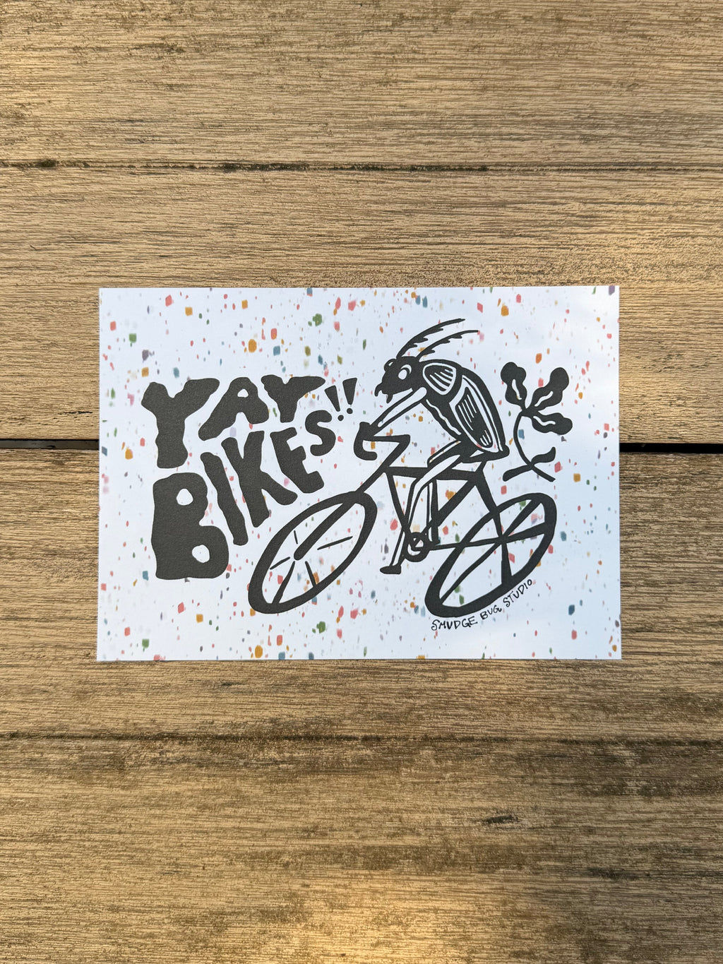 Yay Bikes Print 5x7"