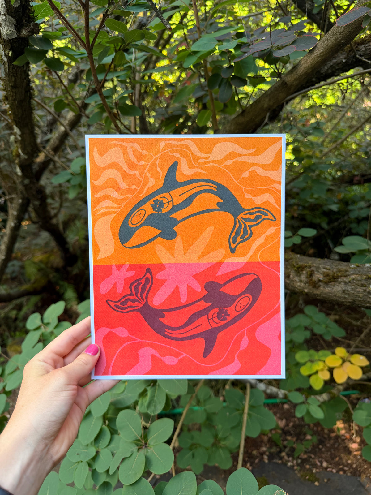 Whale Print 8x10