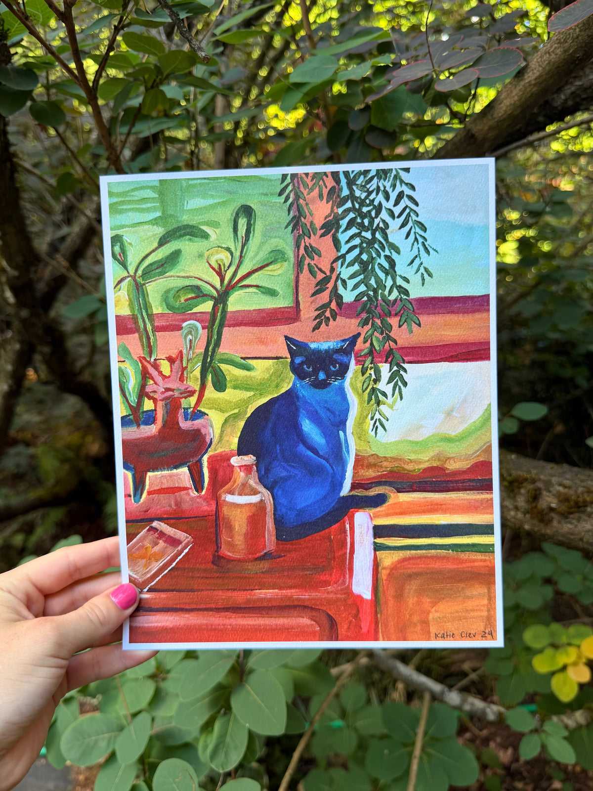 Cat in the Window Print 8x10"