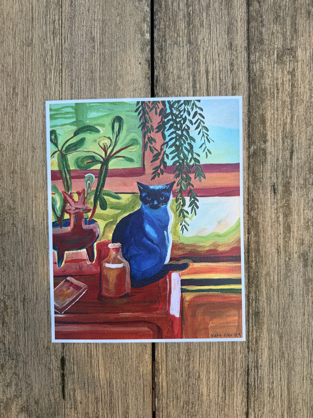 Cat in the Window Print 8x10"
