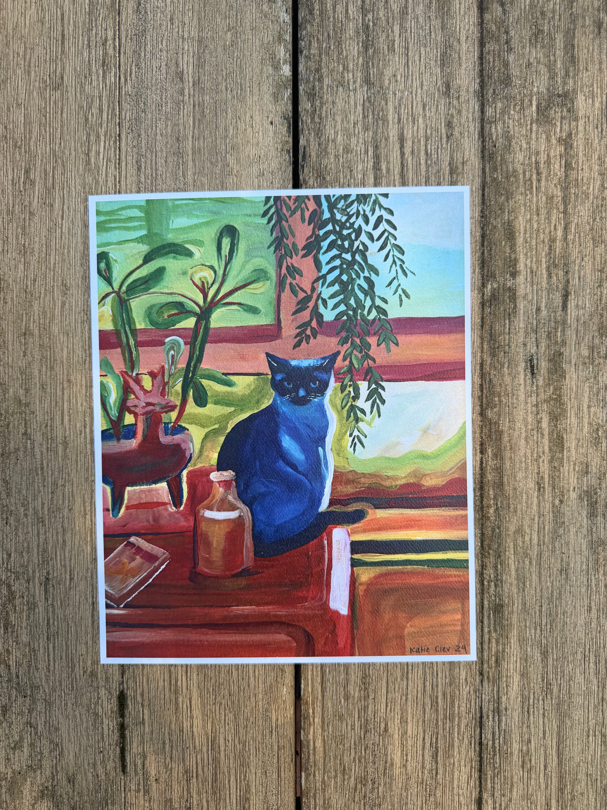 Cat in the Window Print 8x10"