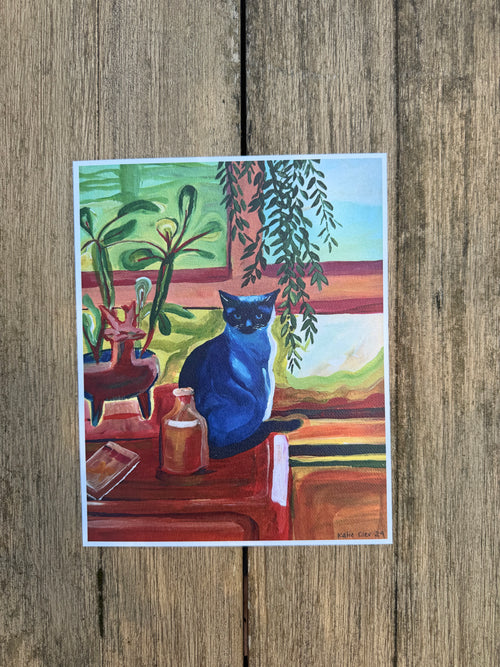 Cat in the Window Print 8x10"