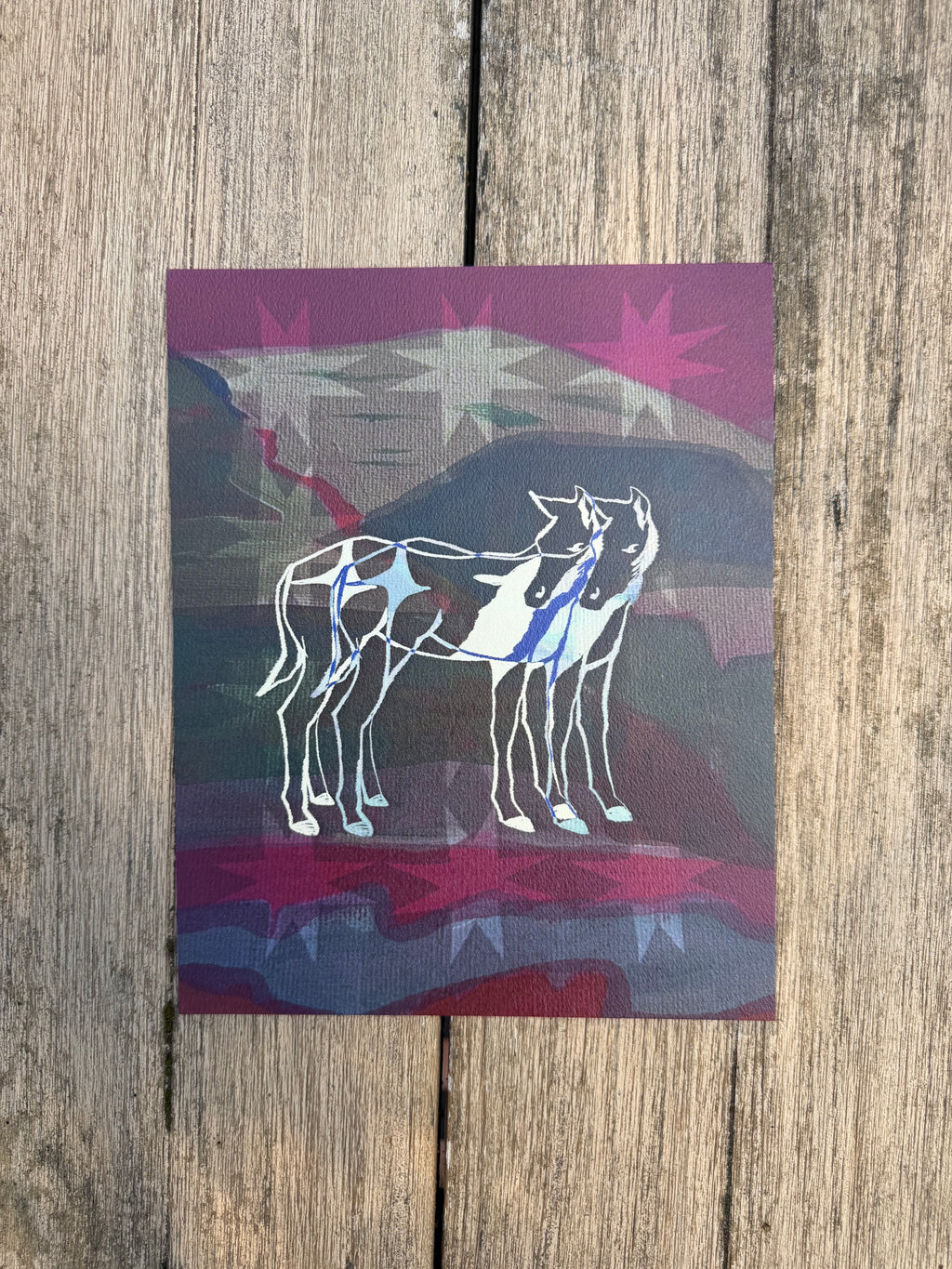 Double Horse Print