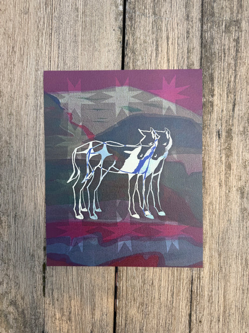 Double Horse Print